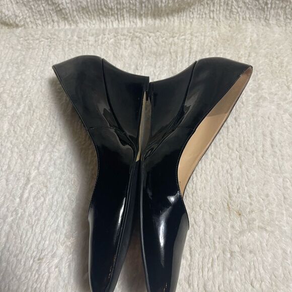 Cole Haan leather patent slip on wedge shoes SZ10.5 B - Picture 6 of 12